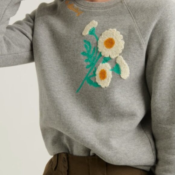 Lucky Brand Women's Long Sleeve Crew Neck Daisy Fresh Sweatshirt - Picture 8 of 14